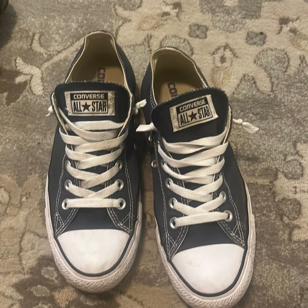 Navy blue converse all stars